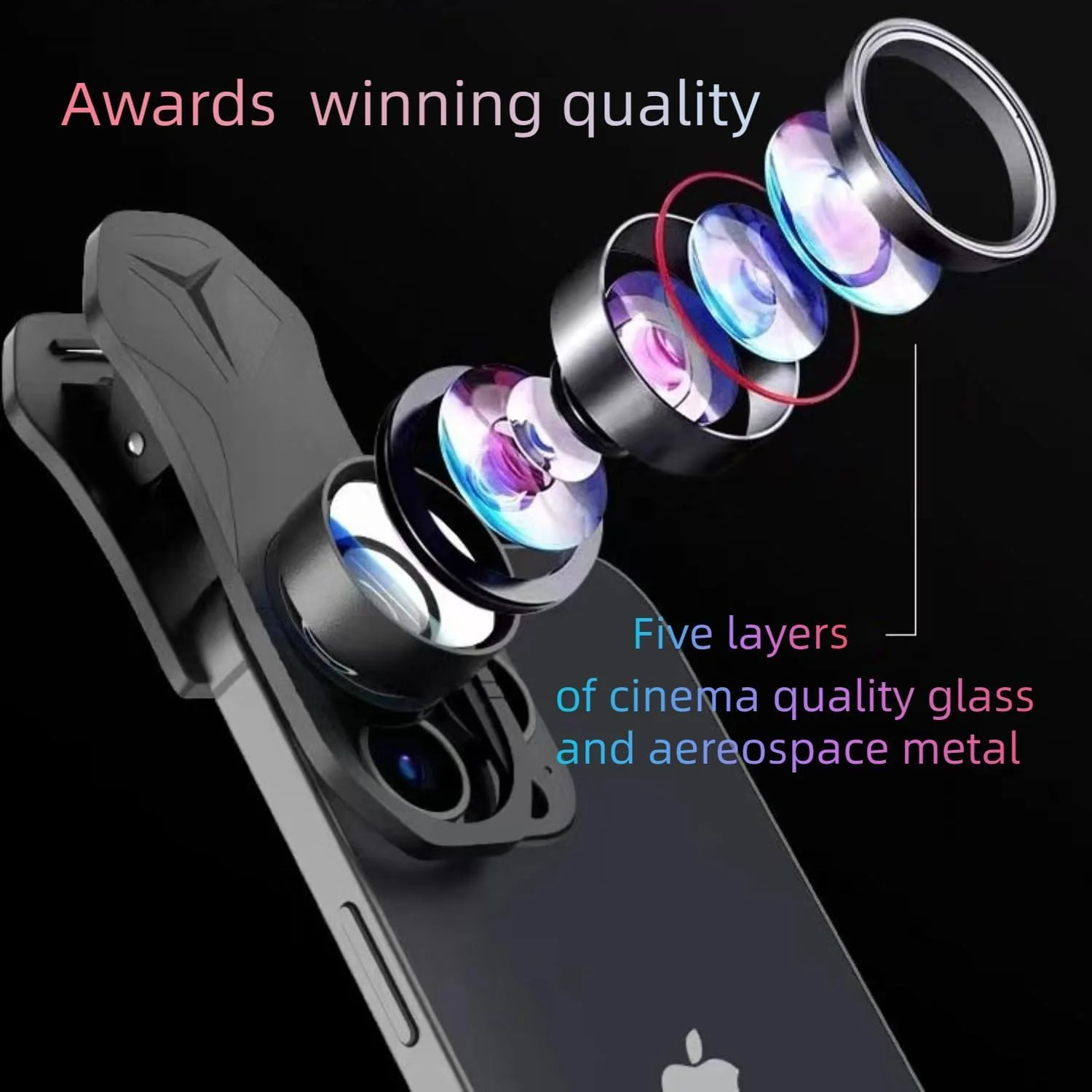 Fisheye 235°,Fish Eye Lens Universal HD Phone Fisheye Lens, Phone Camera Lens, for iPhone 7 8 x xr 11 12 13 14 15 pro max Android Samsung Smartphones (fisheye) - Image 4