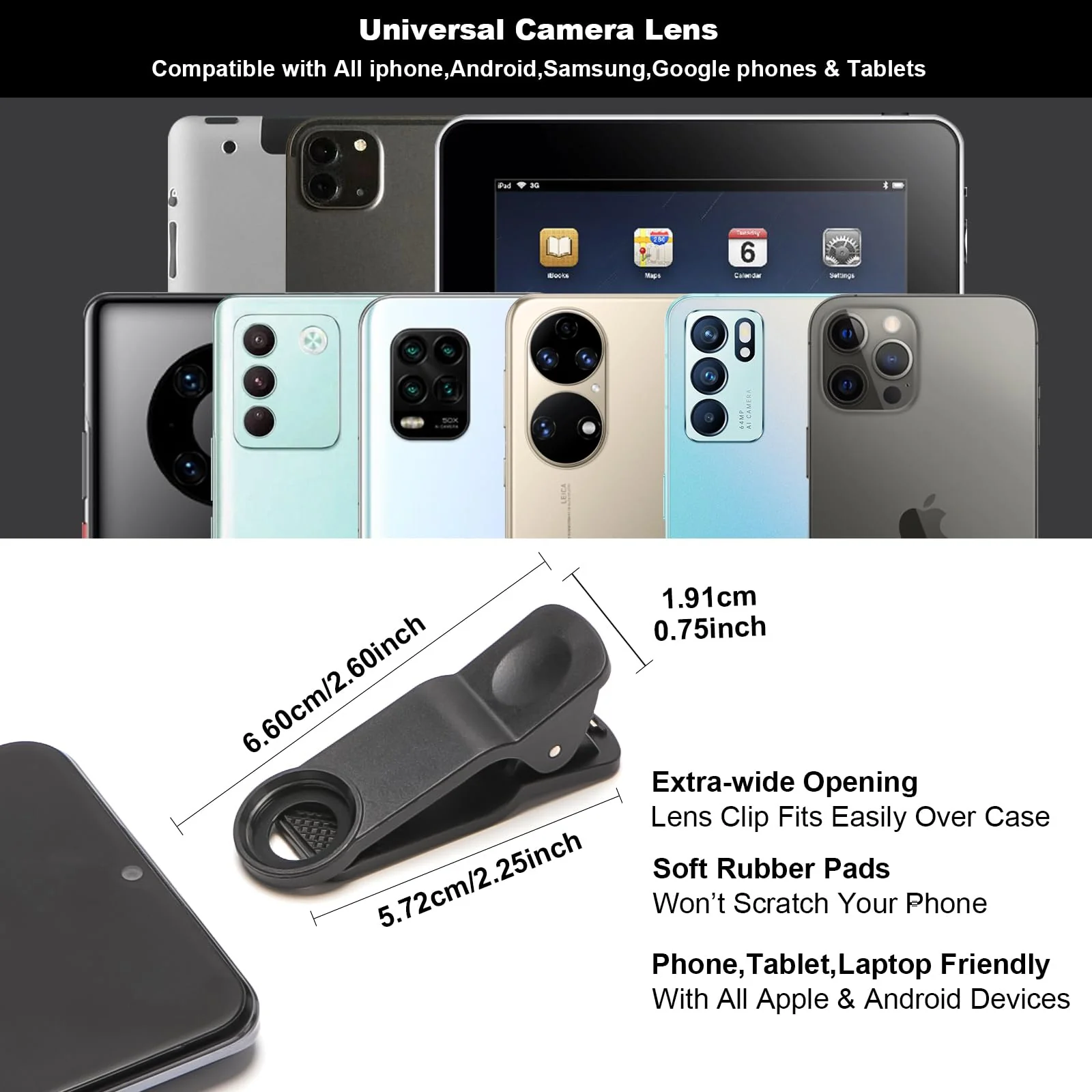 Fisheye Lens 235° Phone Camera Lens, Fish Eye Lens for iPhone 14 13 12 X XR Pixel Samsung Smartphone,Clip on Cell Phone，Funny Photos Fisheye-Blue - Image 6