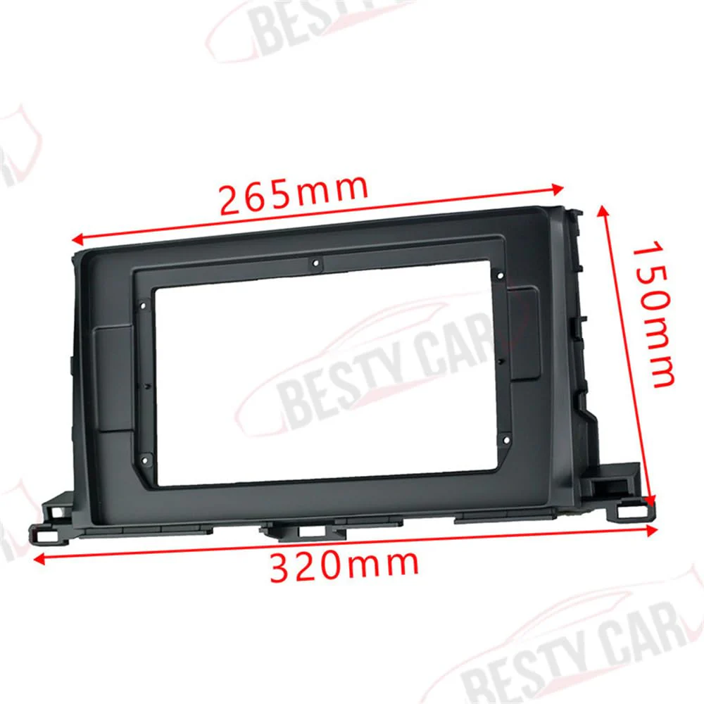 Fits for Toyota Highlander 2015-2018 Car Radio Stereo Fascia Frame Double DIN 10.1 inch Dash Installation Mounting Kit - Image 4