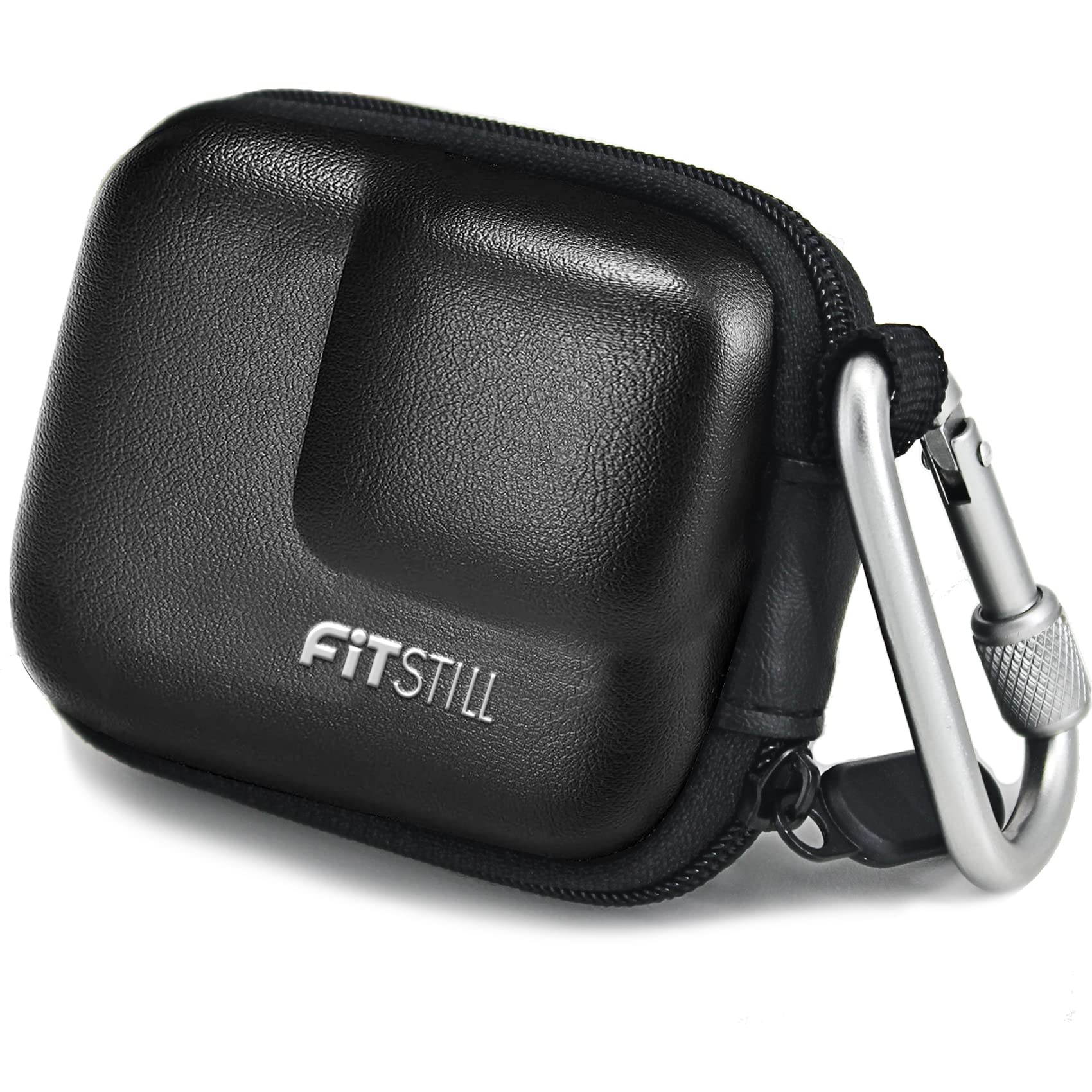 FiTSTILL Mini Carrying Case for Go Pro Hero 12/11/10/9/8/7/(2018)/6/5 Black,Hard Shell Travel Storage Case for DJI Osmo Action 2/3/4,AKASO,Campark,YI Action Camera PU-Black
