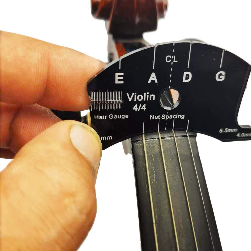 Fitted 4/4 Full Size Violin Maple Bridge with Reference Template Tool Violin Parts Accessories 3Pcs - Image 5