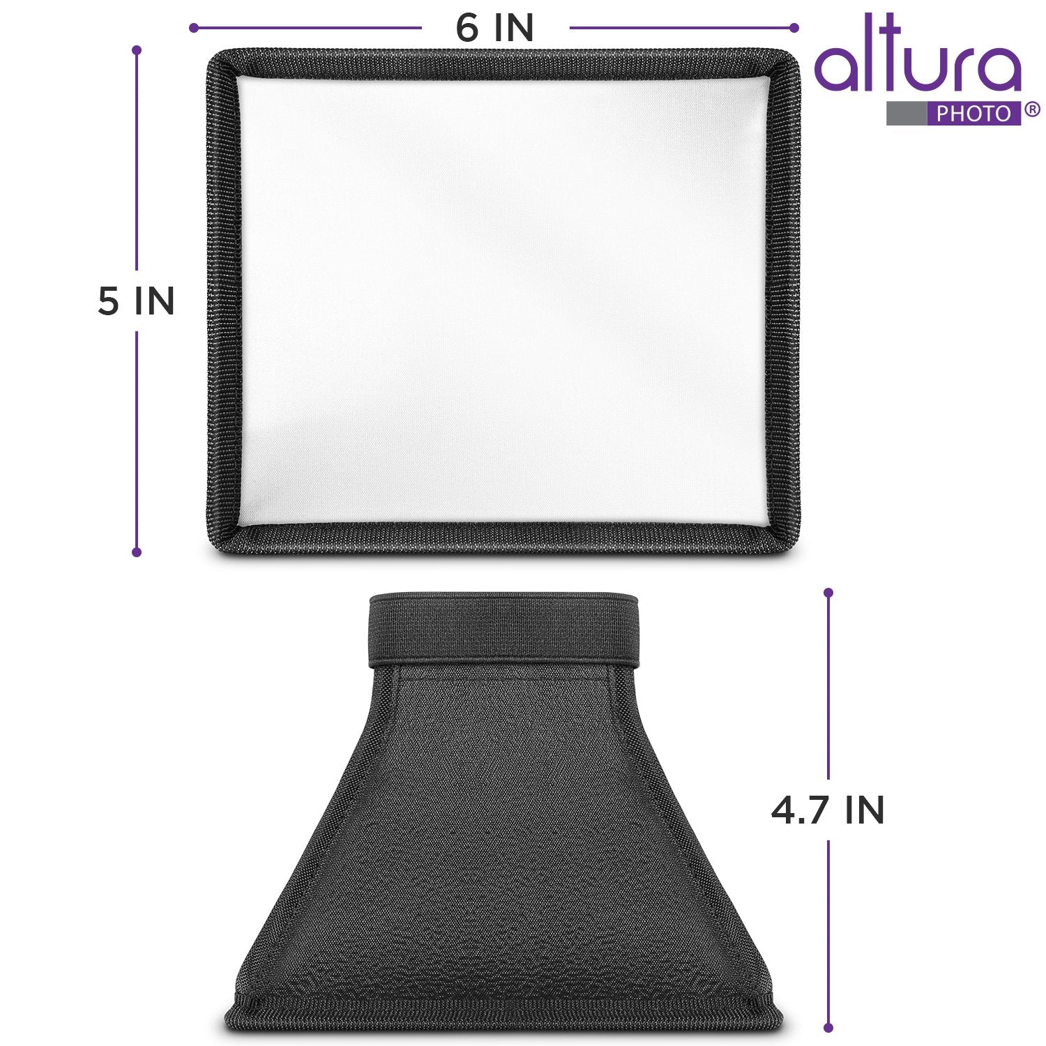 Flash Diffuser Light Softbox 6x5” by Altura Photo (Universal, Collapsible with Storage Pouch) for Canon, Yongnuo and Nikon Speedlight 6 x 5” - Image 7