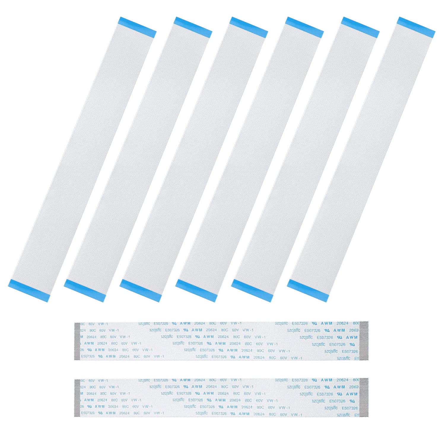 Flat Cable 8PCS FPC FFC 150mm Length 40 Pin 0.5mm Pitch Flexible Ribbon Cables A Type