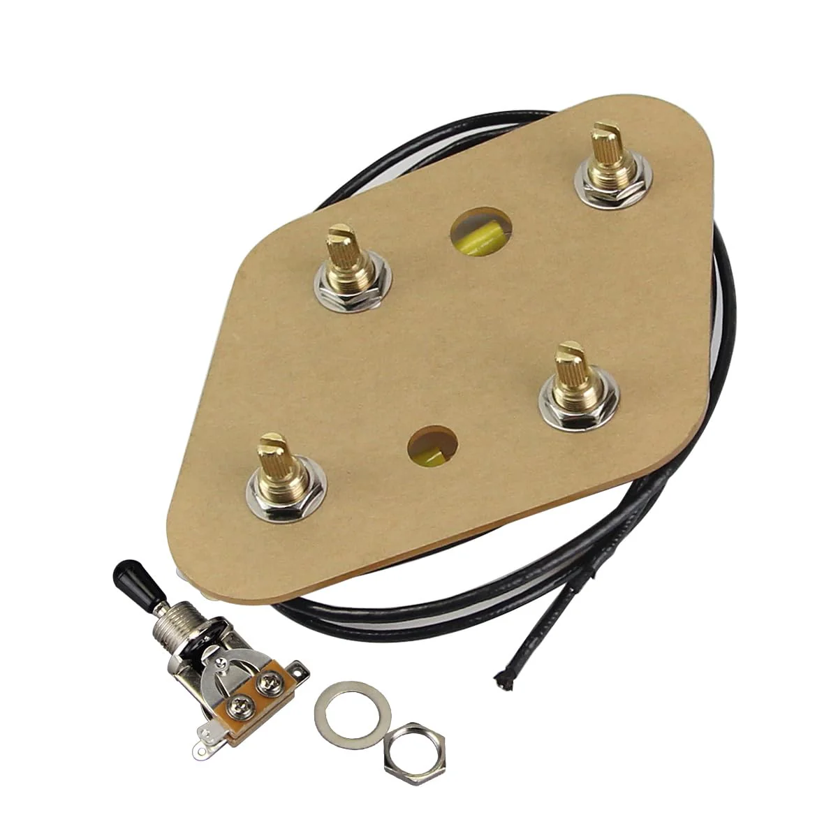 FLEOR Pre-wired Guitar Circut Wiring Kit 2T2V 500K 473J 200V 0.047uF 3 Way Switch Circuit for Les Paul Guitar Part Version 1 for Les Paul Style - Image 3