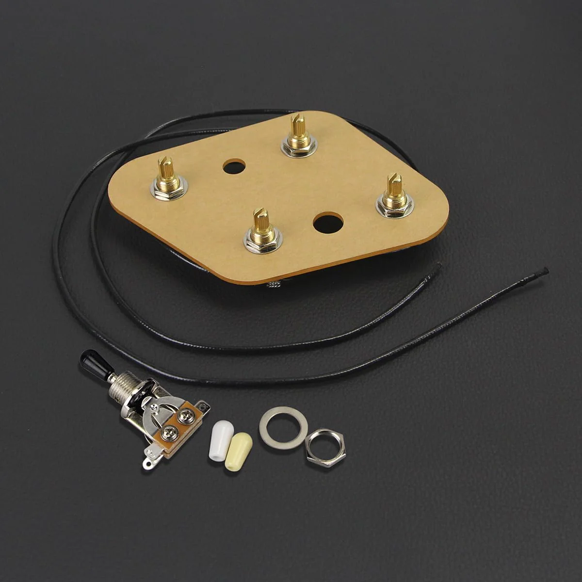 FLEOR Pre-wired Guitar Circut Wiring Kit 2T2V 500K 473J 200V 0.047uF 3 Way Switch Circuit for Les Paul Guitar Part Version 1 for Les Paul Style - Image 4