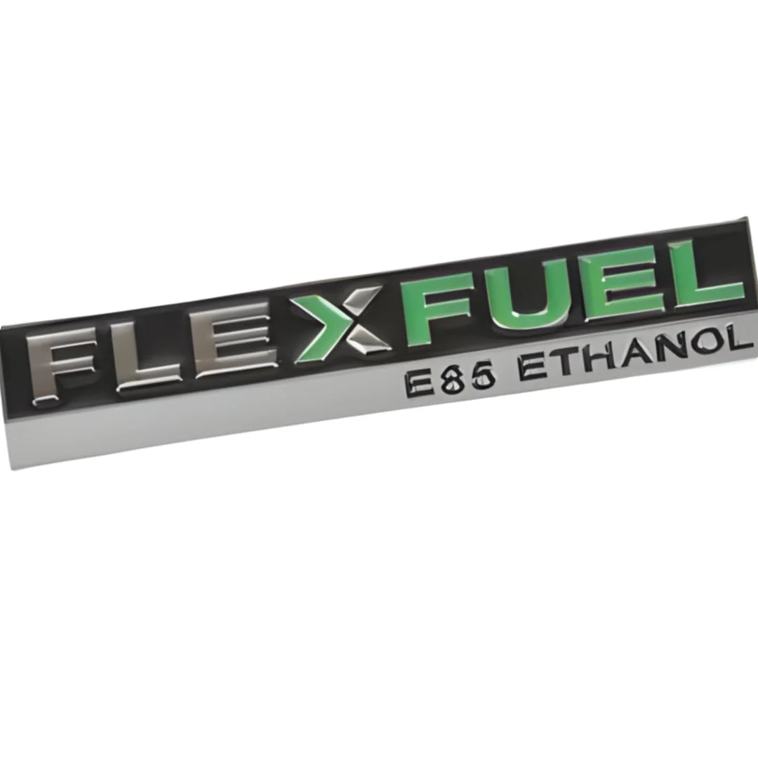 Flex Fuel E85 Ethanol Badge Emblem Glossy Finish - Matte Black Suitable for Various Car Models Chevy Cadillac GM - Ideal for Rear Liftgate - Image 5