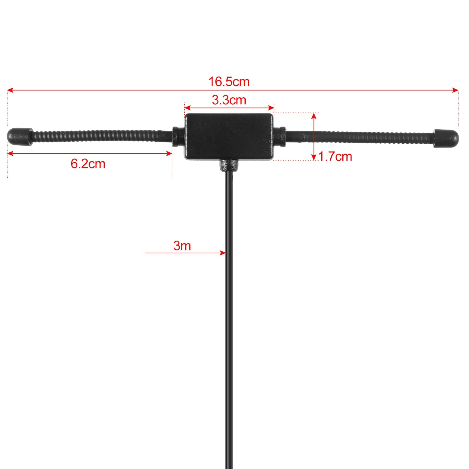 FM Radio Antenna Adhesive Mounting FM Radio FM Dipole Antenna for Stereo Receiver Indoor Music System FM Radio Home Stereo Receiver AV Audio - Image 4