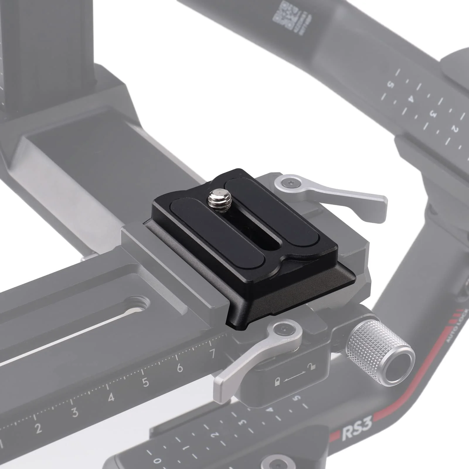 FocusFoto Upper Quick Release Baseplate QR Plate for DJI Ronin RS2 RSC2 RS3 Pro RS4 Pro Gimbal Stabilizer Arca-Swiss Standard Camera Tripod Ballhead (Standard Version) - Image 4