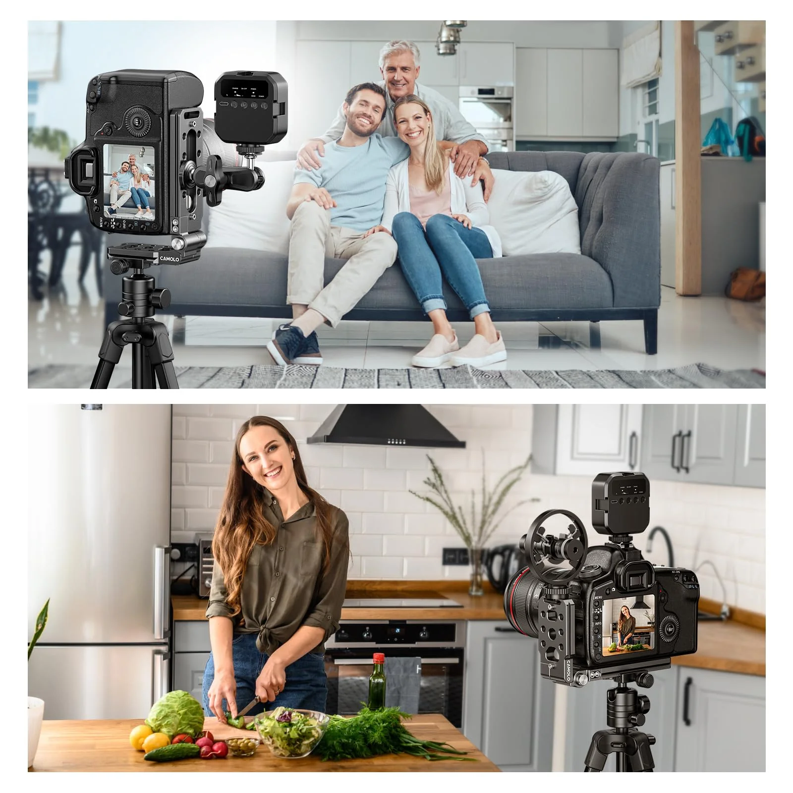 Foldable DSLR Camera L Bracket - Arca Base Universal Vertical Camera Mount Horizontal Switching Tripod Quick Release Plate Compatible with Canon Nikon Sony Fujifilm DJI Ronin Osmo Stabilizer Monopod - Image 7