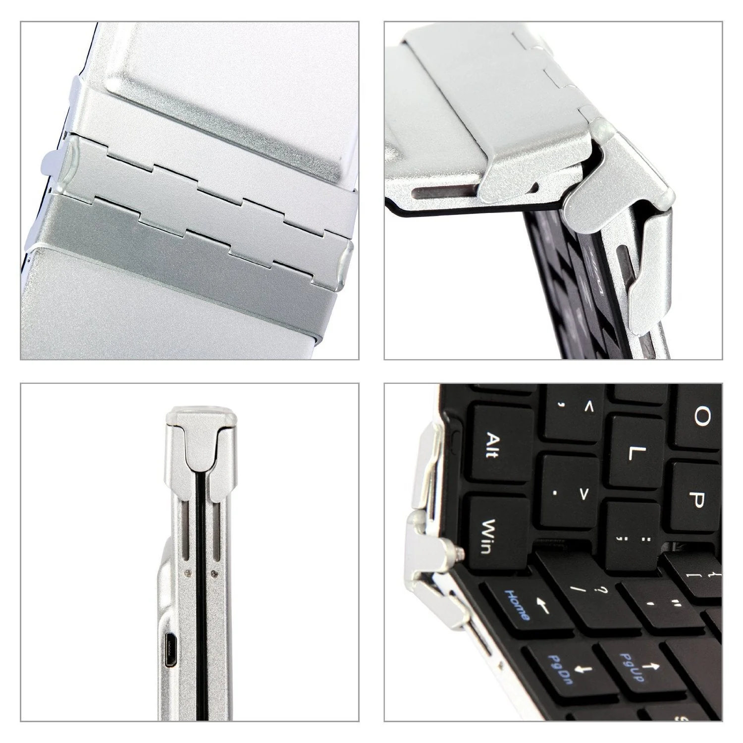 Folding Bluetooth Keyboard, Arteck Portable Mini Foldable Wireless Keyboard for iOS iPad 10.2-inch, Pro, Air, 9.7-inch, Mini, Android, MacOS, Windows Tablets Smartphone Built in Rechargeable Battery - Image 3