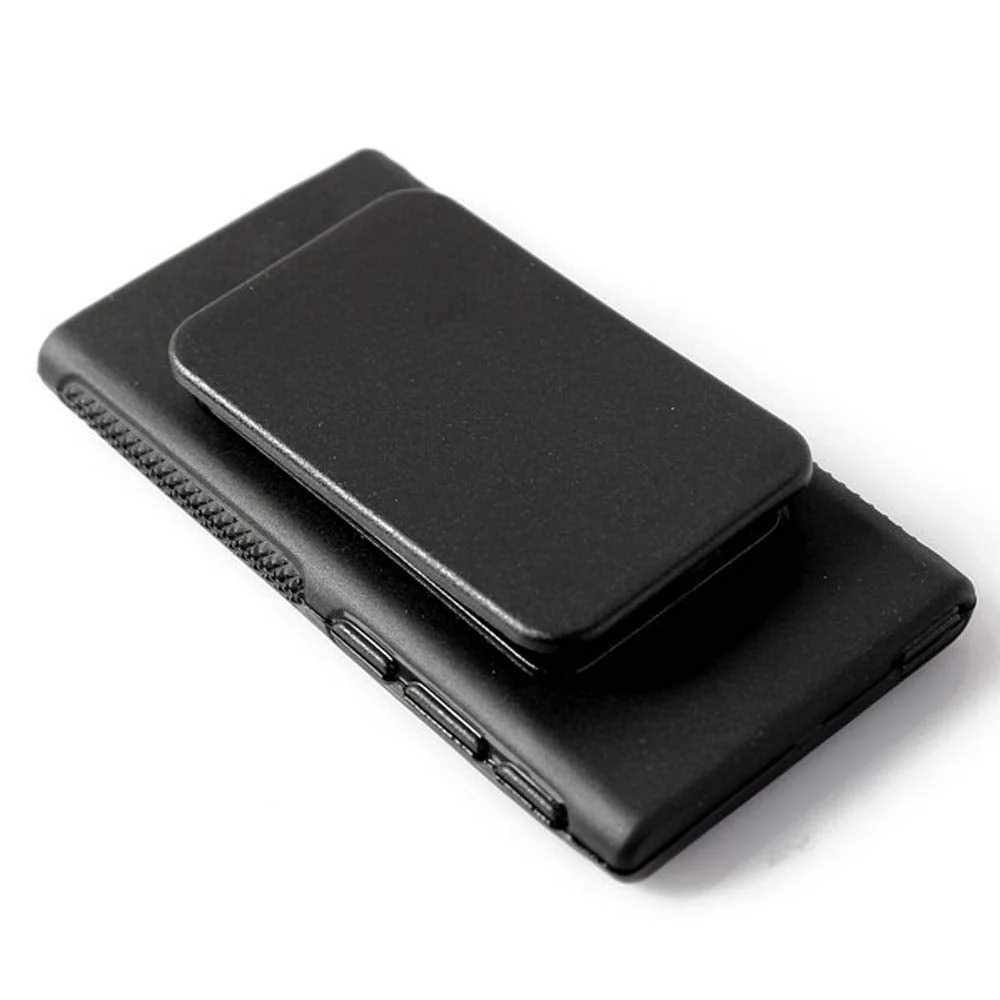 for Apple iPod Nano 7 Case, Belt Clip TPU Rubber Gel Soft Skin Case Cover for Apple iPod Nano 7th Generation 7G 7 + Clear Soft TPU Skin Case Cover (Black) Black - Image 4