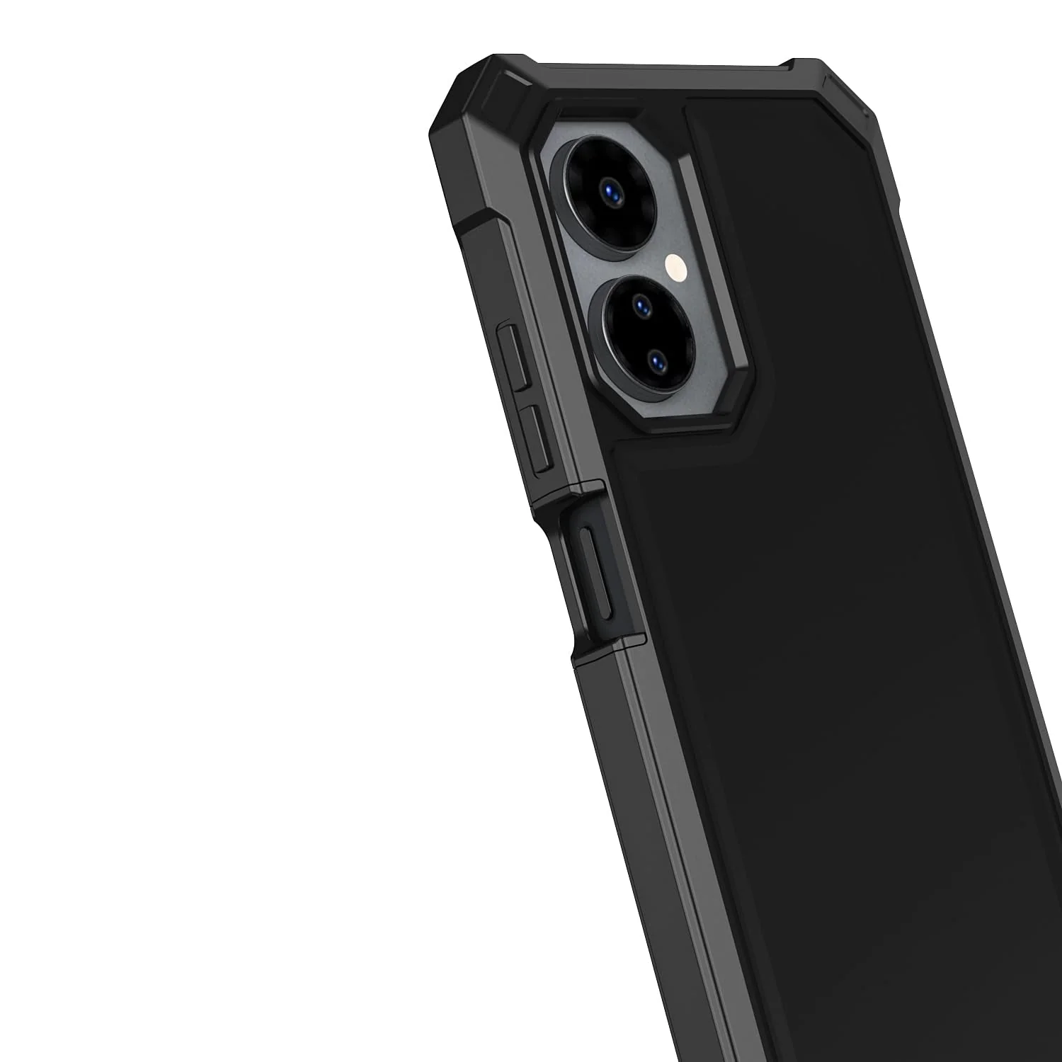 for Boost Celero 5G 2024 Case with Screen Protector,Celero 5G Phone Case 2024 (3rd Version) Front Back Full Body Heavy Duty Protection Frosted PC Back Soft TPU Bumper Cover for Celero5G 2024 Black Black1 - Image 3
