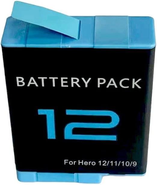 for Hero 12/11/10/9 Battery 3-Pack 2000mAh and USB Storage 3-Channel Fast Charger Fully Compatible with GoPro Hero 12, Hero 11, Hero 10, Hero 9 Black Official with Micro SD Card Slot With 3-Pack Battery - Image 2