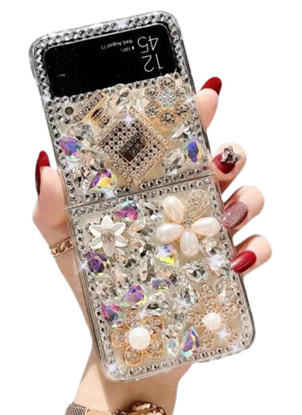for Motorala Razr 2023 Case Bling Diamond Glitter Girly Design,Moto Razr 2023 Phone Case Sparkle Rhinestone Soft TPU Bumper Cover for Motorala Razr 2023 for Girls Women Perfume