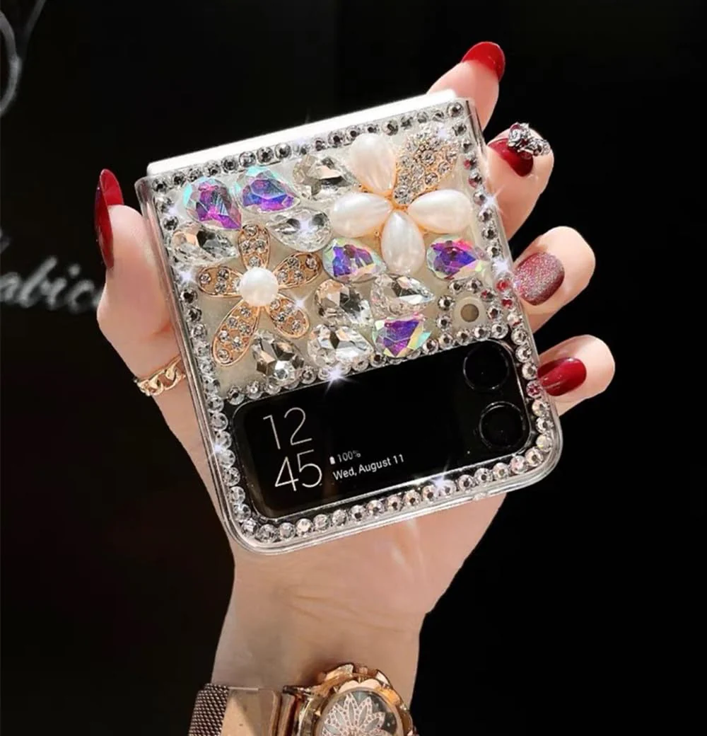 for Motorala Razr 2023 Case Bling Diamond Glitter Girly Design,Moto Razr 2023 Phone Case Sparkle Rhinestone Soft TPU Bumper Cover for Motorala Razr 2023 for Girls Women Perfume - Image 3