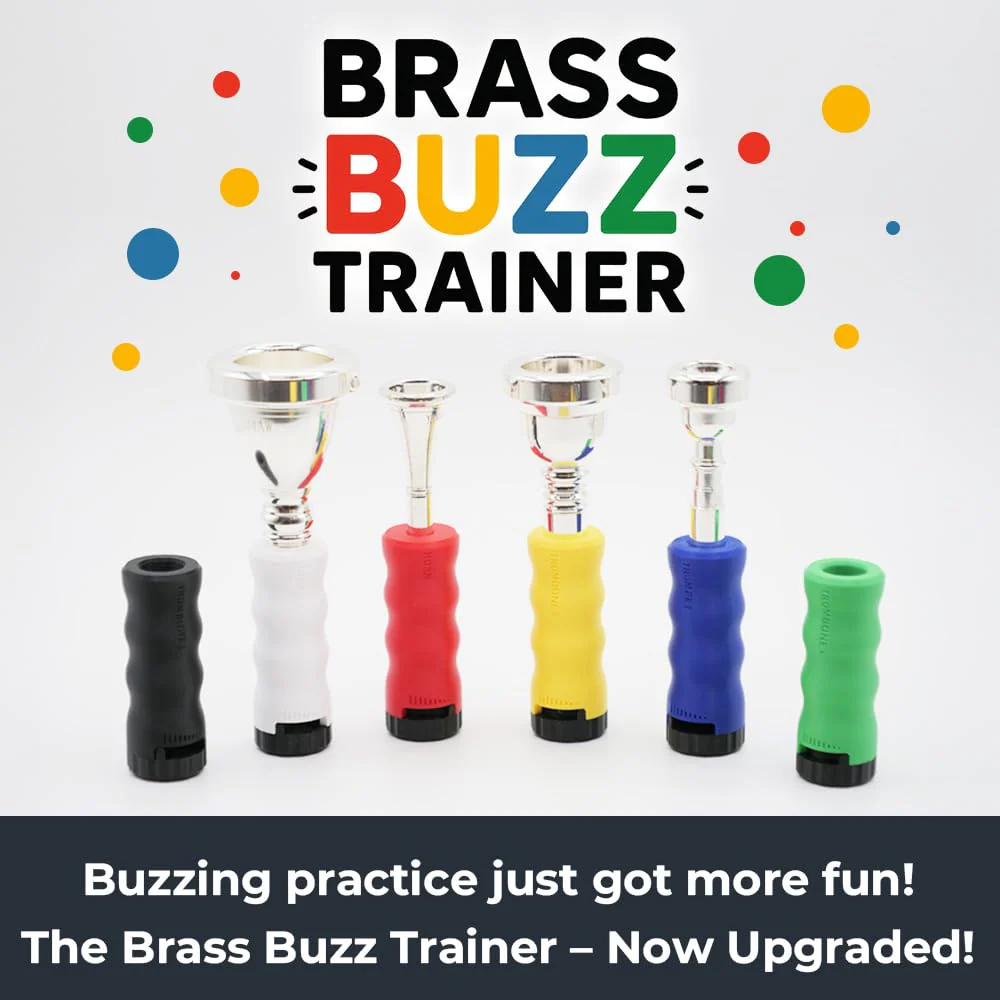 French Horn Mouthpiece Buzzing Trainer – One-Touch Adjustable Resistance – Daily Practice & Warm-up – BRASS BUZZ TRAINER (Red) Red - Image 3