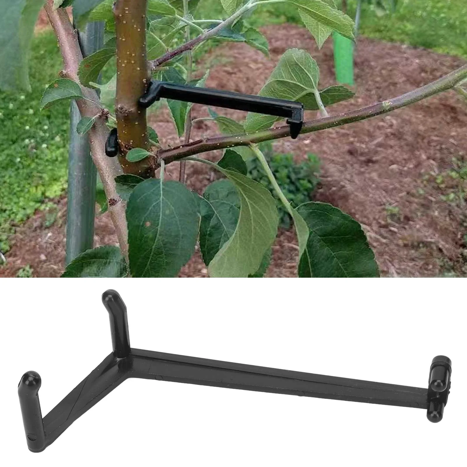Fruit Tree Branch Separators, Pack of 20 Branch Separators Made of Pressure-resistant Plastic with High Hardness for Gardening, Black - Image 2