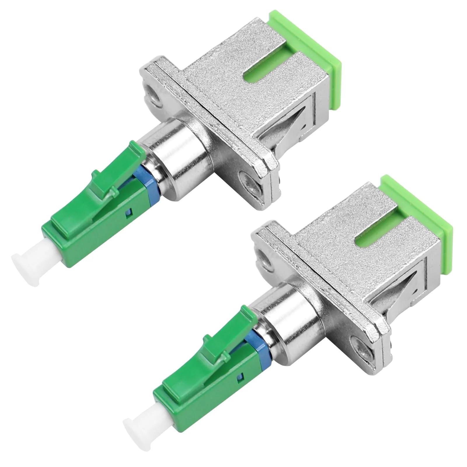 FSWWSF Fibre Optic Adapter SC/APC Female to LC/APC Male Singlemode Pack of 2 LC to SC Adapter for Durable and Fast Fibre Optic Coupling (SC/APC-LC/APC) SC/APC-LC/APC
