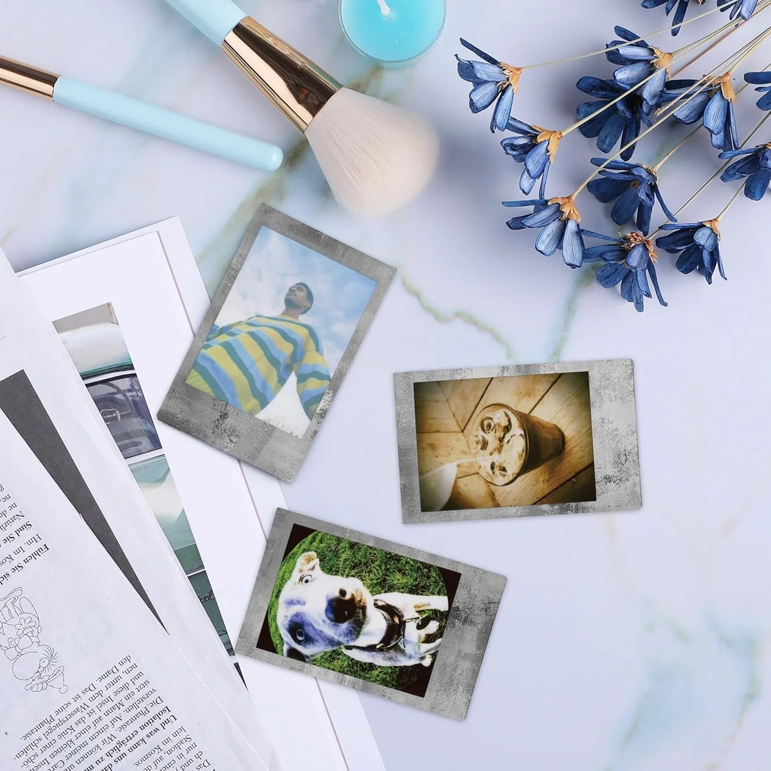 FUJIFILM Instant Mini Stone Gray Film Bundle 30 Shot with BluebirdSales Microfiber Cleaning Cloth, ISO 800, Credit-Card Size, Easy Load for All Instant Mini Cameras & Printers 30 Shots - Image 4
