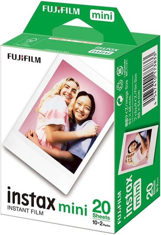 Fujifilm Instax Mini Instant Film 20 Exposures, 20 Sticker Frames for Fuji Instax Prints, Bundle - Image 2