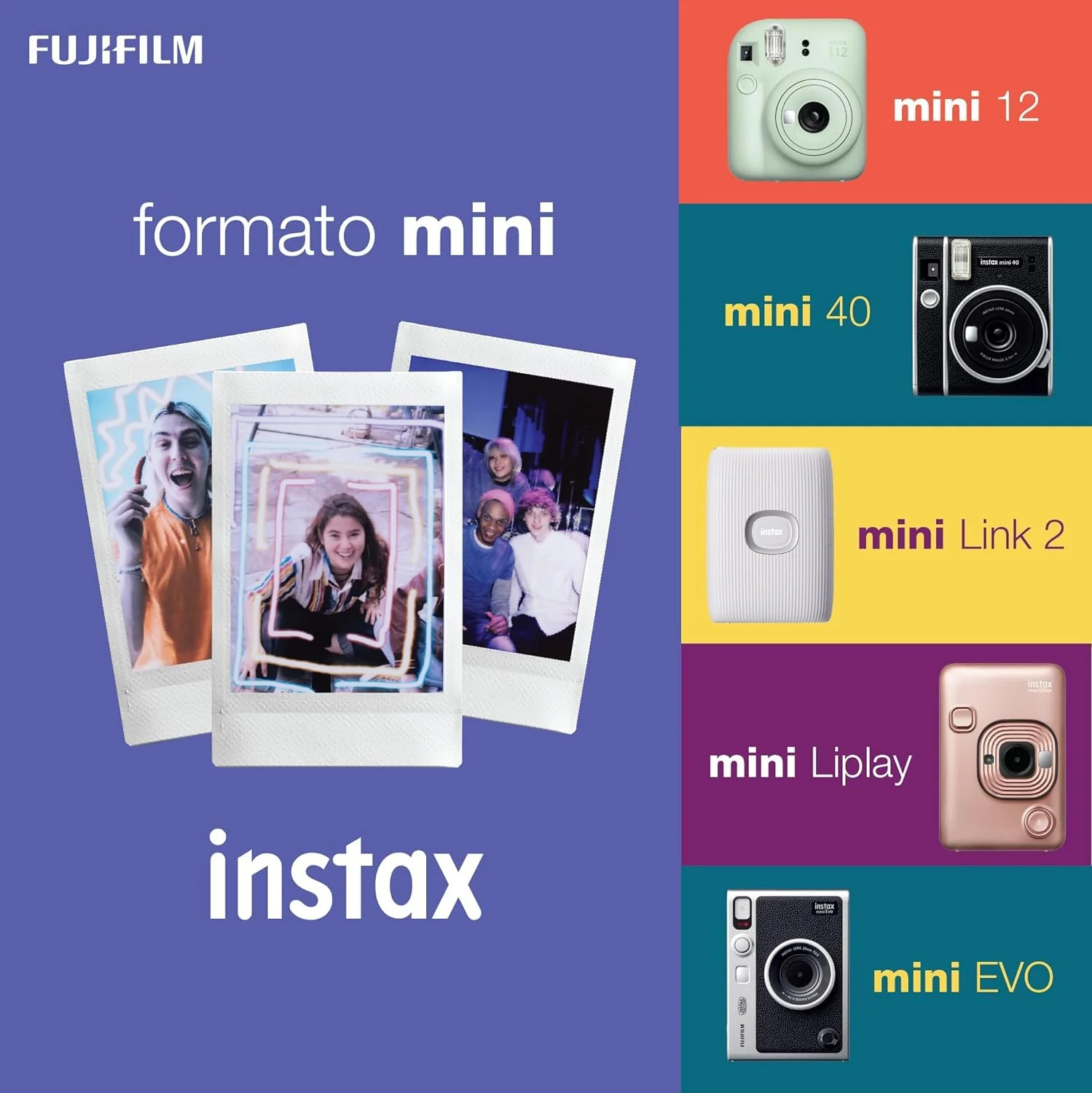 Fujifilm Instax Mini Instant Film 20 Exposures, 20 Sticker Frames for Fuji Instax Prints, Bundle - Image 5