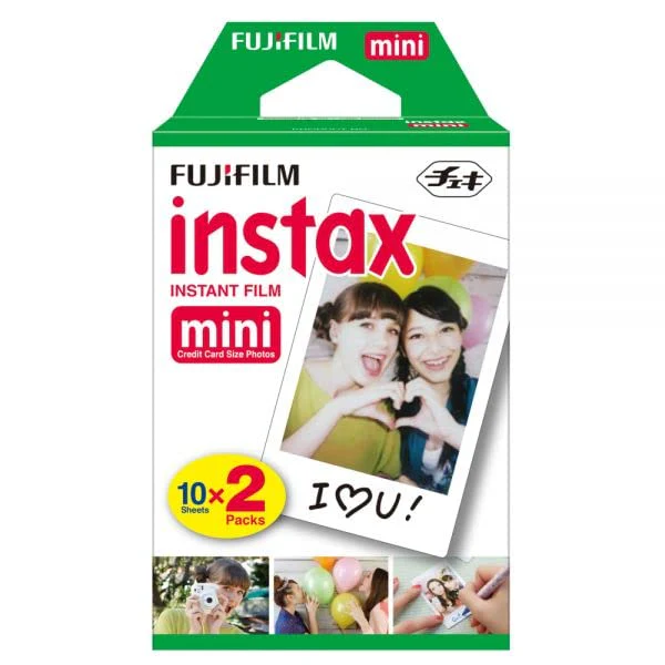 Fujifilm INSTAX Mini Instant Film (White) for Fujifilm Mini 8 & Mini 9 Cameras w/Microfiber Cloth by Quality Photo (20 Film Sheets) - Image 2