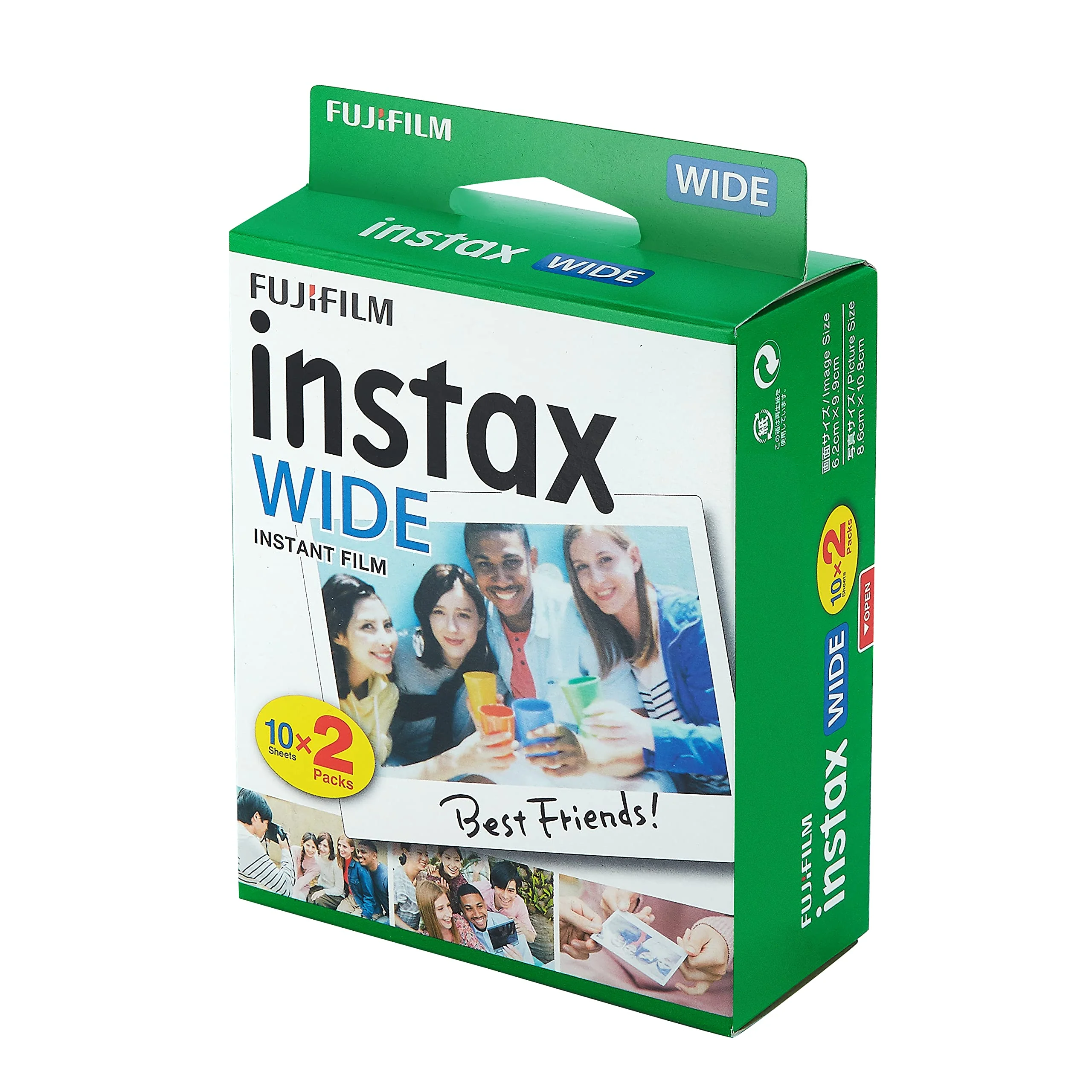 Fujifilm instax Wide Instant Film 2 Pack (20 Exposures) for use with Fujifilm instax Wide 300, 200, and 210 Cameras …… 20 Films - Image 2