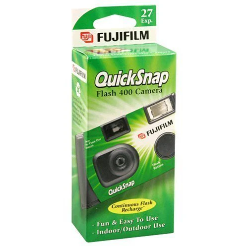 Fujifilm QuickSnap Flash 400 Disposable 35mm Camera + Quality Photo Microfiber Cloth 3 Pack - Image 2