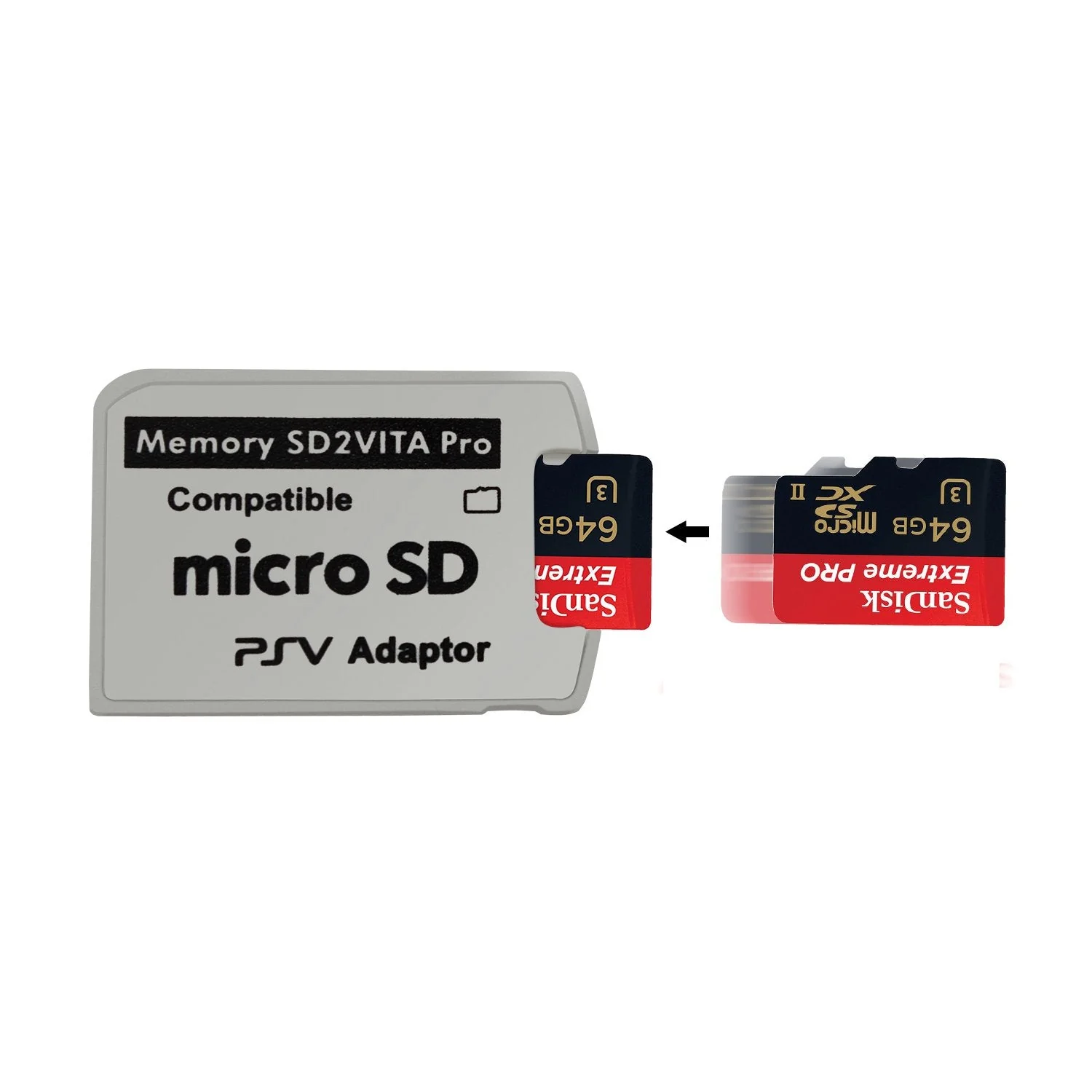 Funturbo Ultimate Version SD2Vita 5.0 Memory Card Adapter, PS Vita PSVSD Micro SD Adapter PSV 1000/2000 PSTV FW 3.60 HENkaku Enso System 1 Pack - Image 4