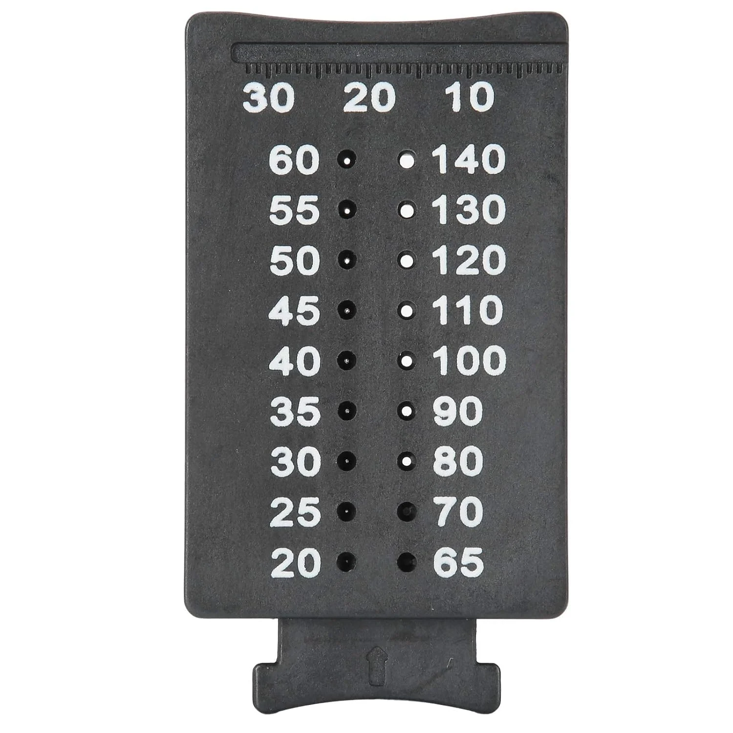 FUREIN SMILE Gutta Percha Cutter Measuring Ruler Dental Tool Precision Engineered Plastic 7 x 4 cm