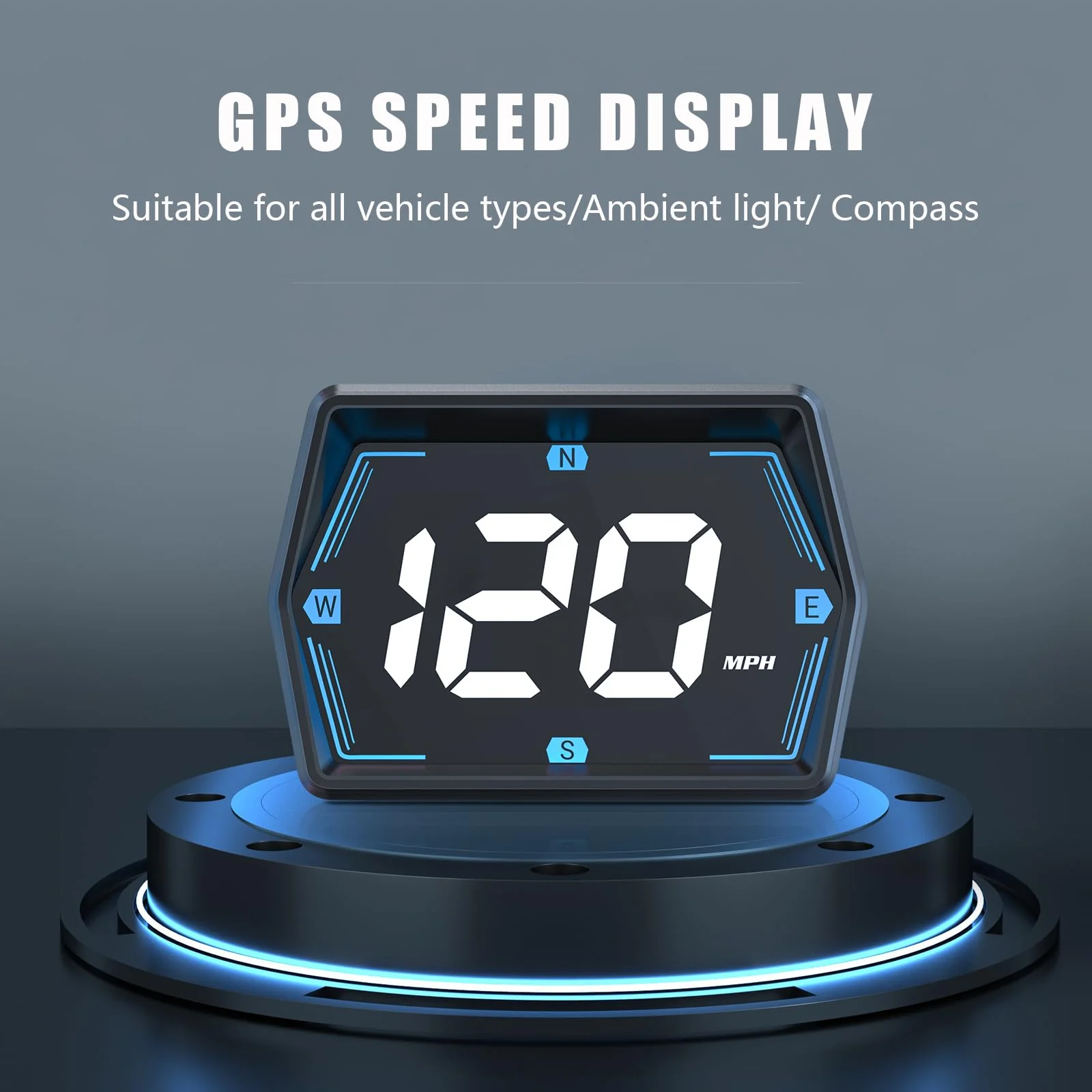 G20 Digital GPS Speedometer, Universal Head-Up Display for Cars, Small LED Display Speed MPH Compass Direction, Plug and Play for All Vehicles - Image 2