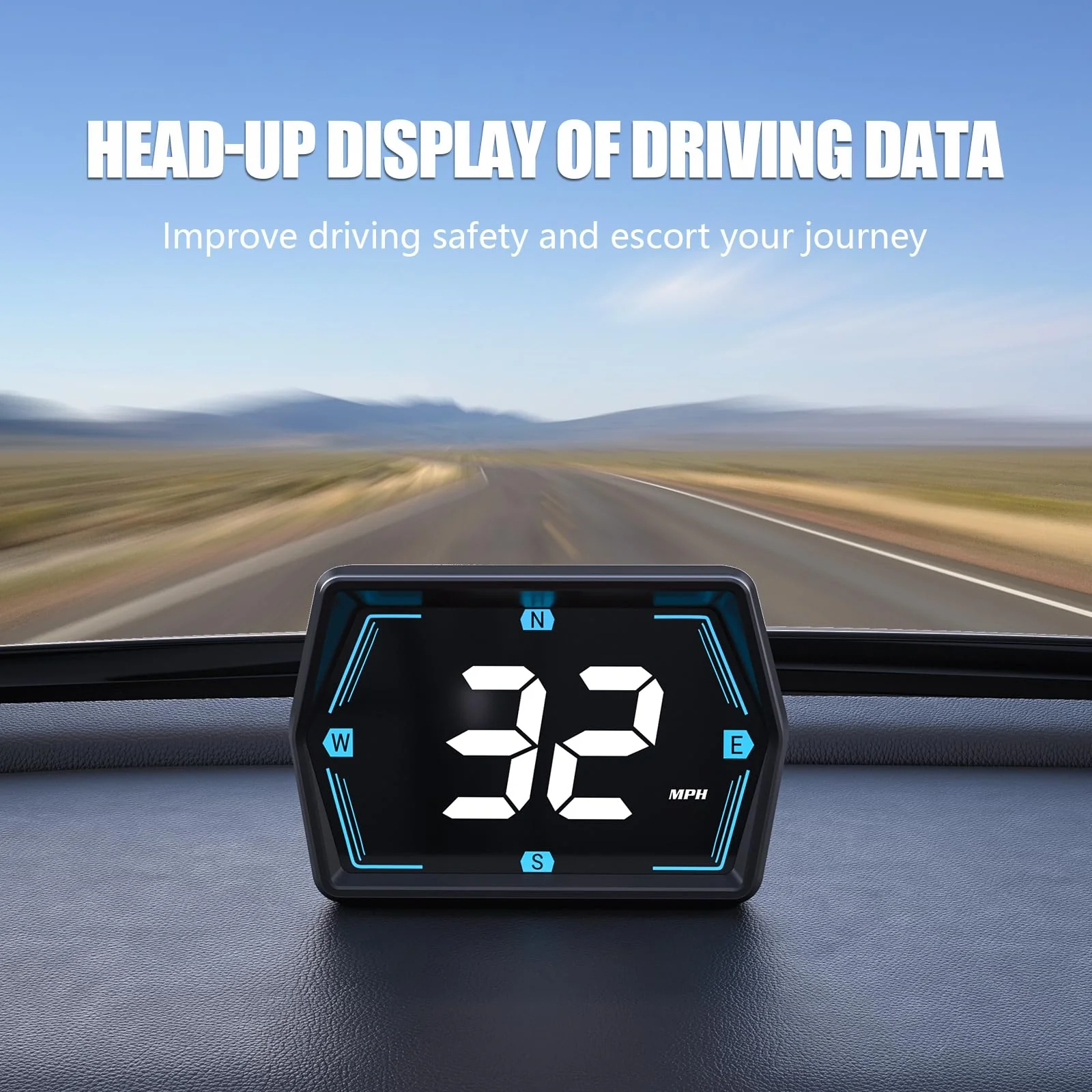 G20 Digital GPS Speedometer, Universal Head-Up Display for Cars, Small LED Display Speed MPH Compass Direction, Plug and Play for All Vehicles - Image 6