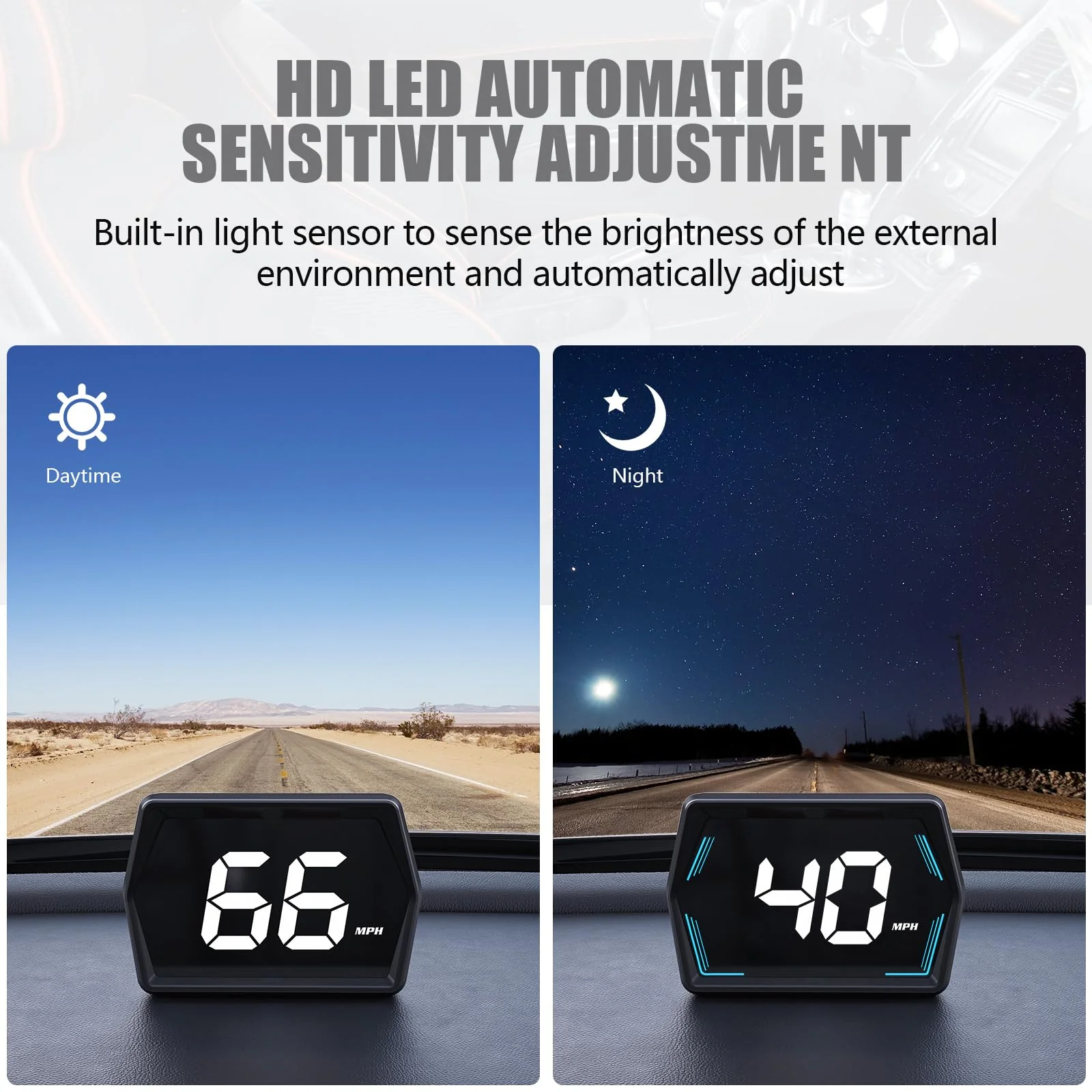 G20 Digital GPS Speedometer, Universal Head-Up Display for Cars, Small LED Display Speed MPH Compass Direction, Plug and Play for All Vehicles - Image 8