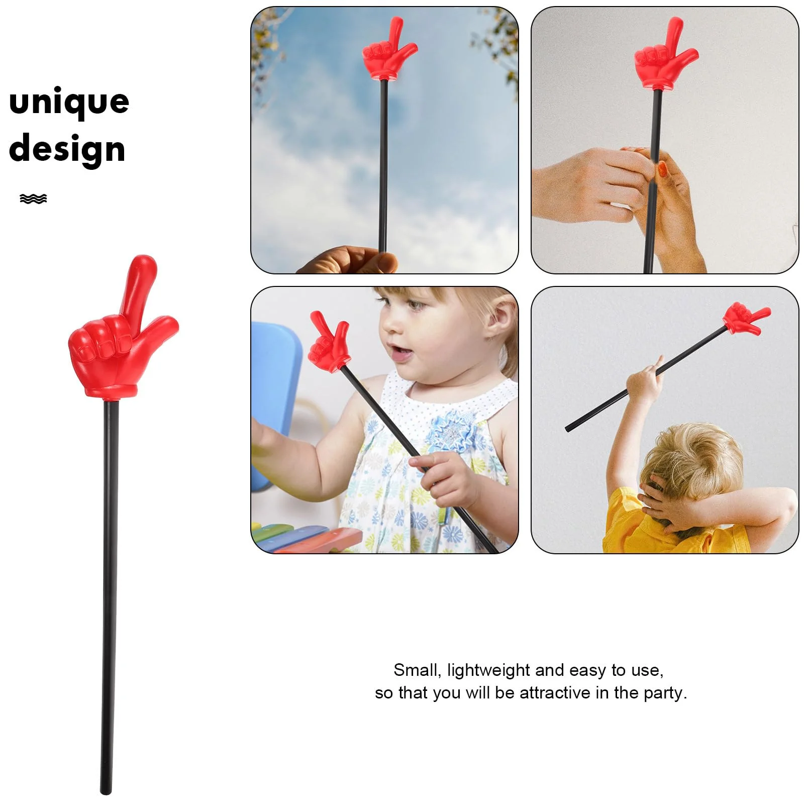 Gadpiparty Hand Pointers, Finger Sticks Mini Pointers Sticks for Kindergarten Classroom Handheld Teachers Pointers Performance Supplies (Random Style) - Image 8