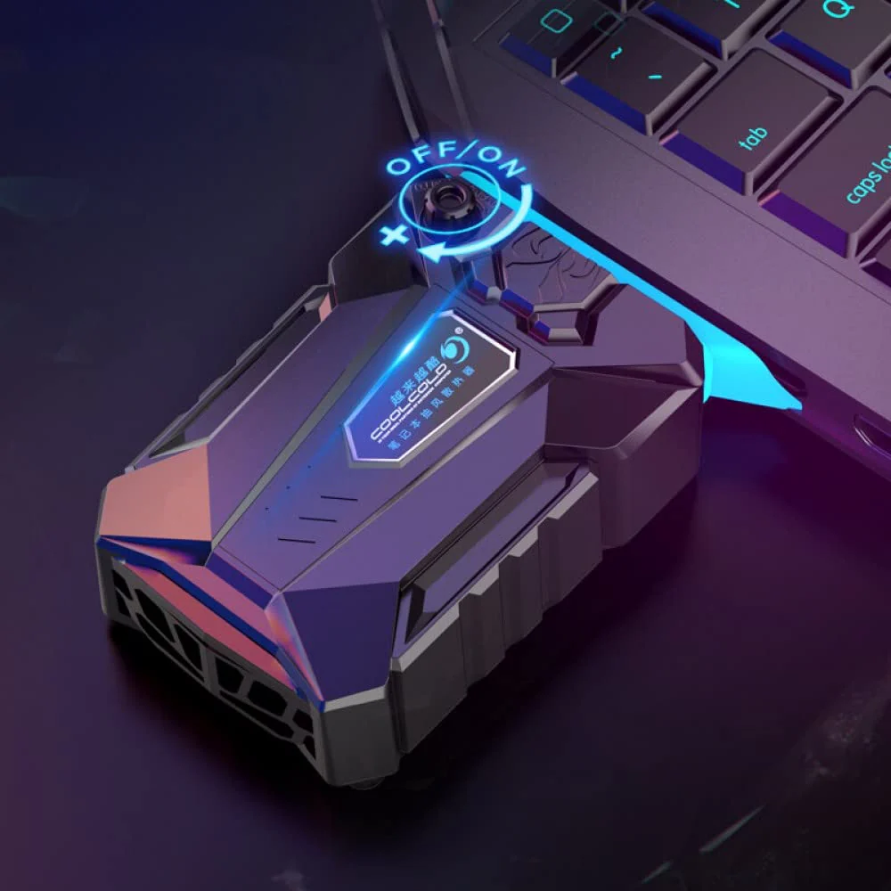 Game Gaming Notebook Laptop Vacuum Cooler USB Air Cooler Adjustable Speed 3000±10%RPM Portable External Extracting Cooling Fan - Image 3