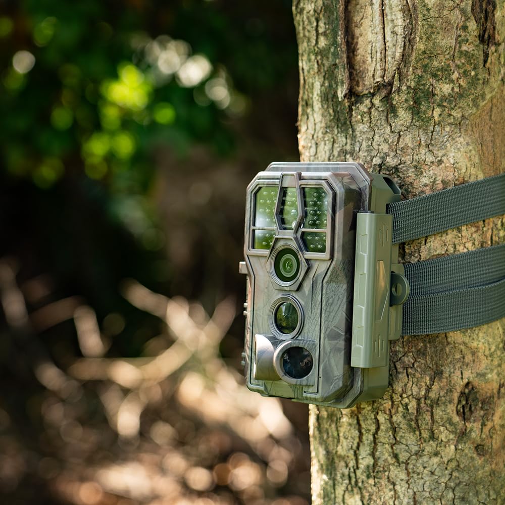 GardePro E5 Trail Camera, 48MP 1296p, Game Camera with Ultra Fast 0.1s Motion Activated, 100ft Night Vision, 90ft Detection Distance for Outdoor Wildlife Scouting, Hunting, Camo E5 Camo - Image 2