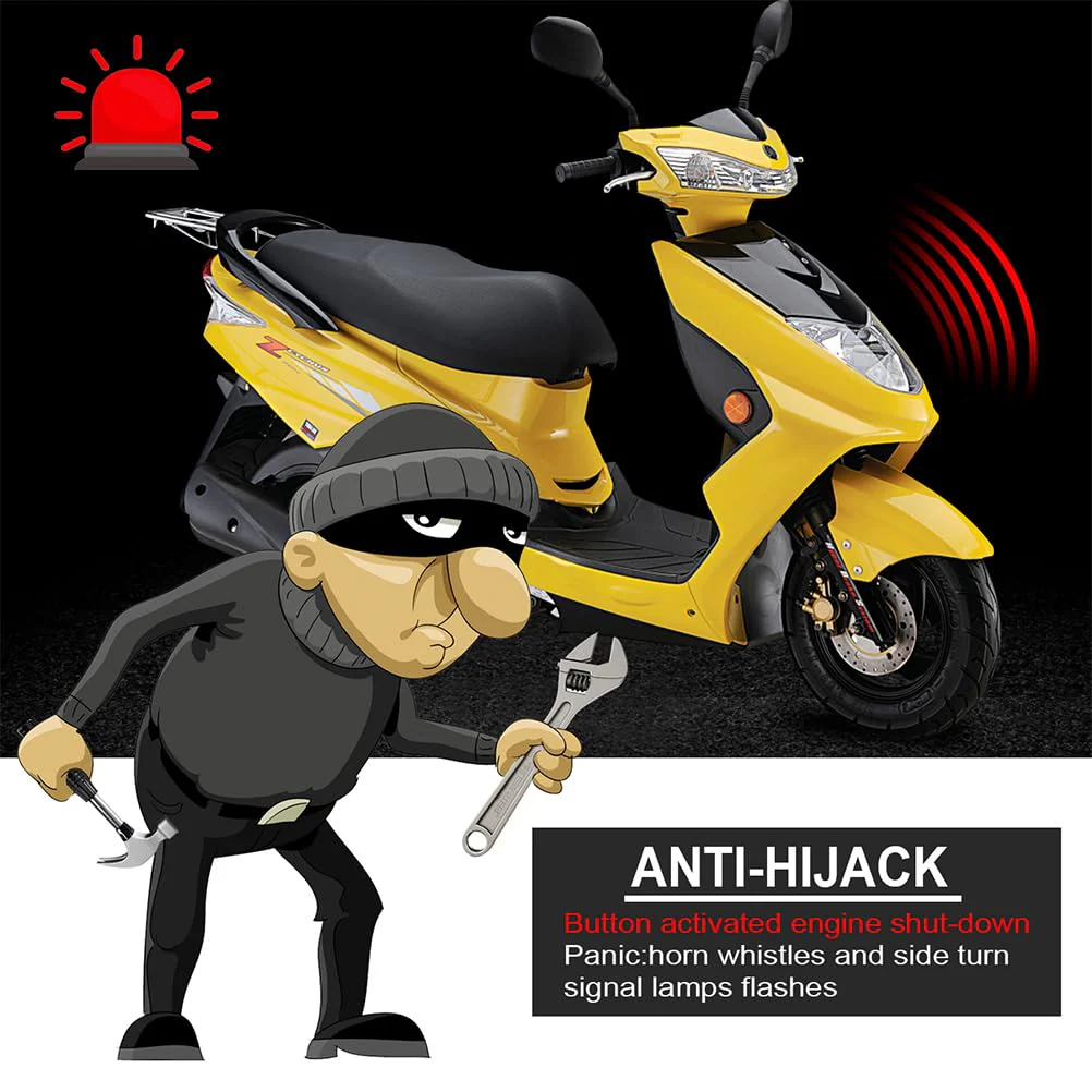 Garneck 1 Set Car Keyless Entry System Anti-Theft Motorcycle Alarm Electric Car Remote Alarm for Electric Car Motorcycle Bike Security Alarm - Image 3