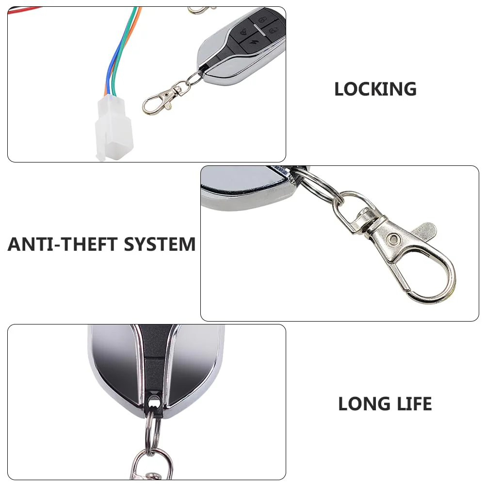 Garneck 1 Set Car Keyless Entry System Anti-Theft Motorcycle Alarm Electric Car Remote Alarm for Electric Car Motorcycle Bike Security Alarm - Image 6