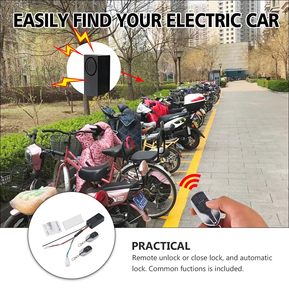 Garneck 1 Set Car Keyless Entry System Anti-Theft Motorcycle Alarm Electric Car Remote Alarm for Electric Car Motorcycle Bike Security Alarm - Image 7