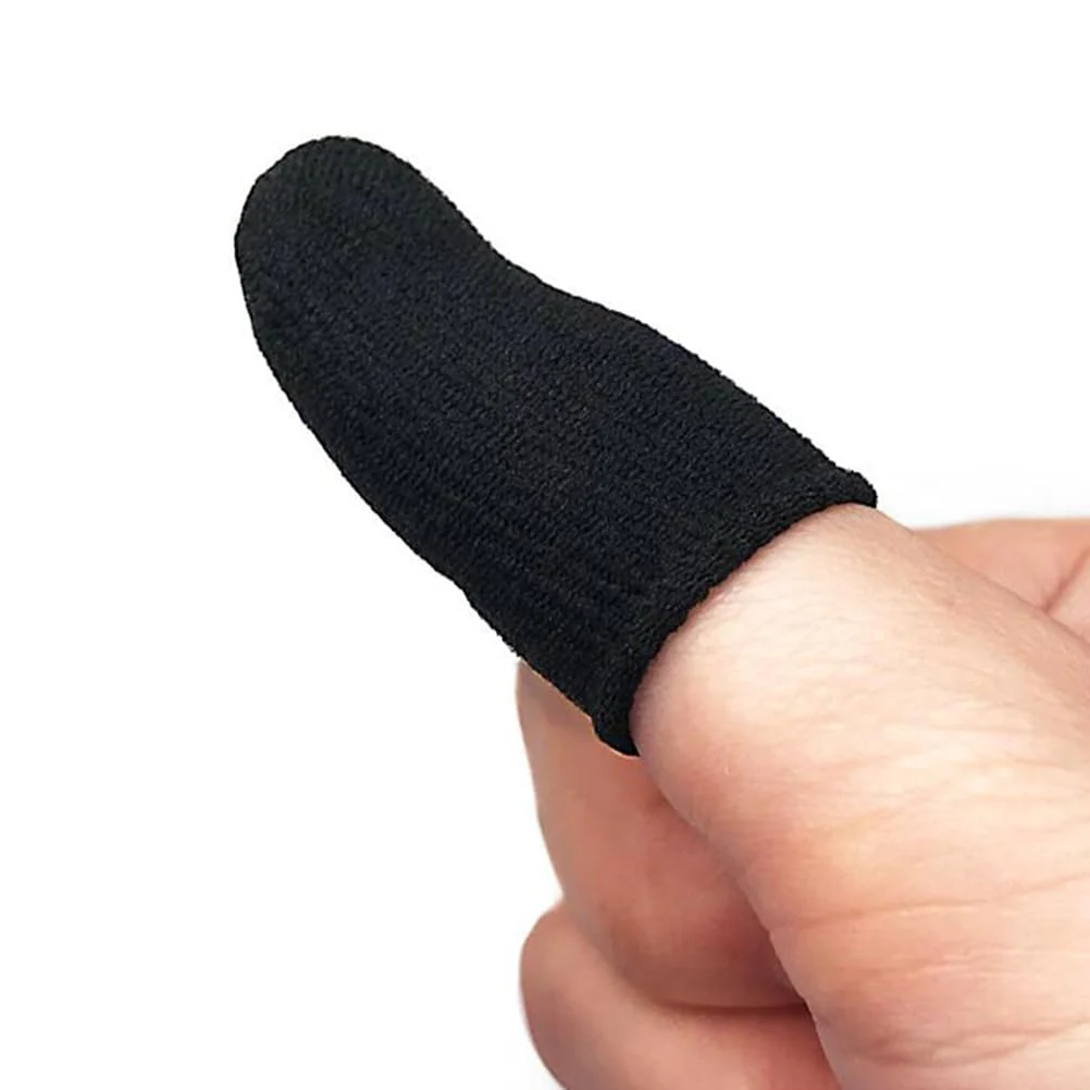 Garneck 10 PCS - Mobile Phone Gaming Finger Sleeves - Gamer Nylon Thumb Sleeves Mobile Gaming Stabilizer Compression Support Sleeve - Finger Gloves for All Touchscreen Devices - Image 2