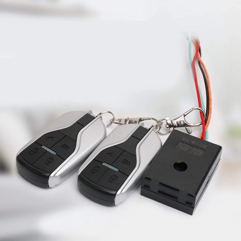 Garneck Motorcycle Anti Security Alarm System with Double Remote Waterproof for 48V 60V 64V 72V Scooter Bicycle - Remote Control Random Style - Image 5