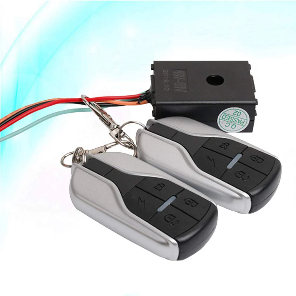 Garneck Motorcycle Anti Security Alarm System with Double Remote Waterproof for 48V 60V 64V 72V Scooter Bicycle - Remote Control Random Style - Image 9