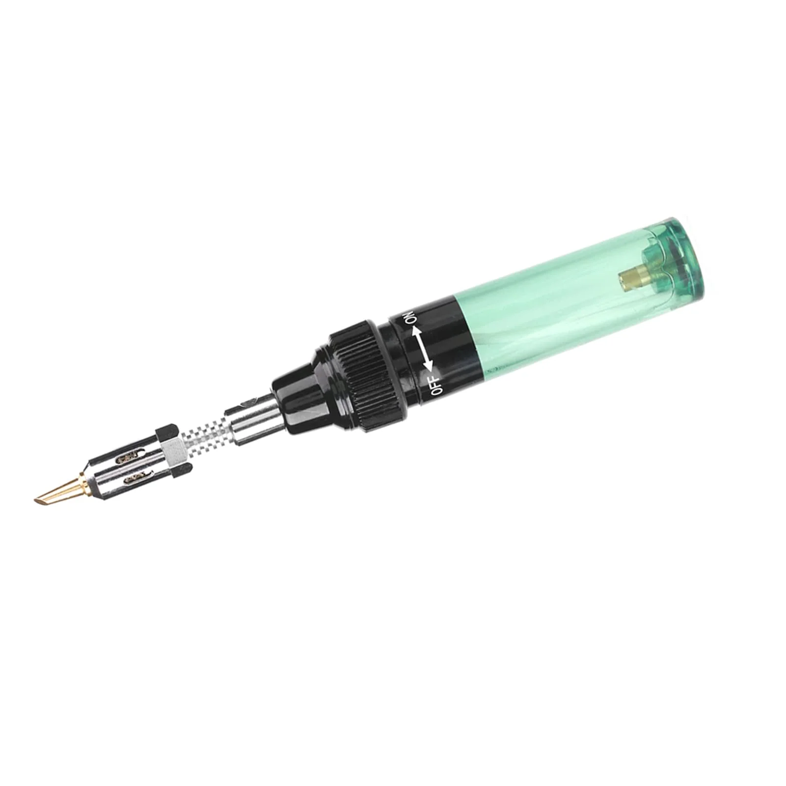 Gas Soldering Iron, Cordless Butane Gas Burner, Soldering Iron Gun Welding Pen Tool 1300 (Green)