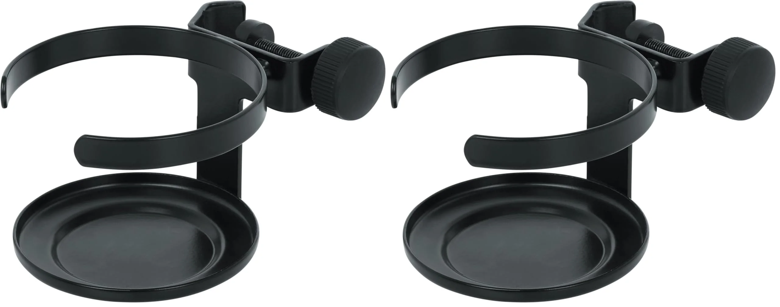 Gator Frameworks Microphone Stand Drink Holder Holds Beverage, Single Cup Clamp (GFW-SINGLECUP) (Pack of 2) 1 Count (Pack of 2)