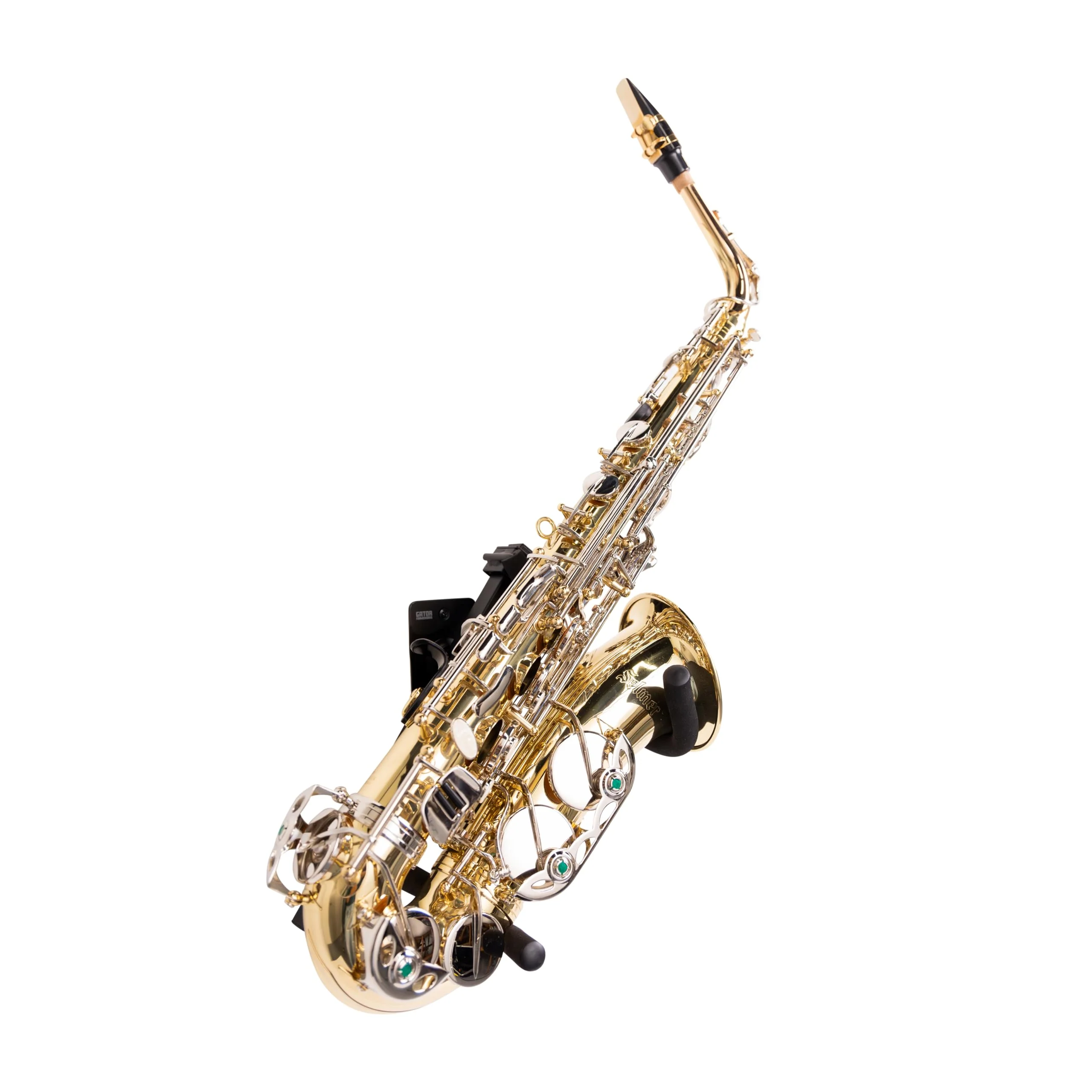 Gator Frameworks Wall Hanger for Alto / Tenor Saxophone; (GFW-SAXHNGR-BLK) - Image 4
