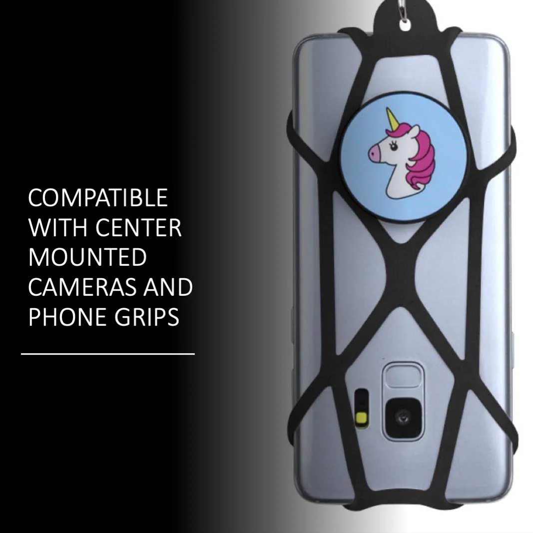 Gear Beast Universal Cell Phone Lanyard - Silicone Cell Phone Holder for Walking w/Neck ﻿Strap, Clear - Image 6