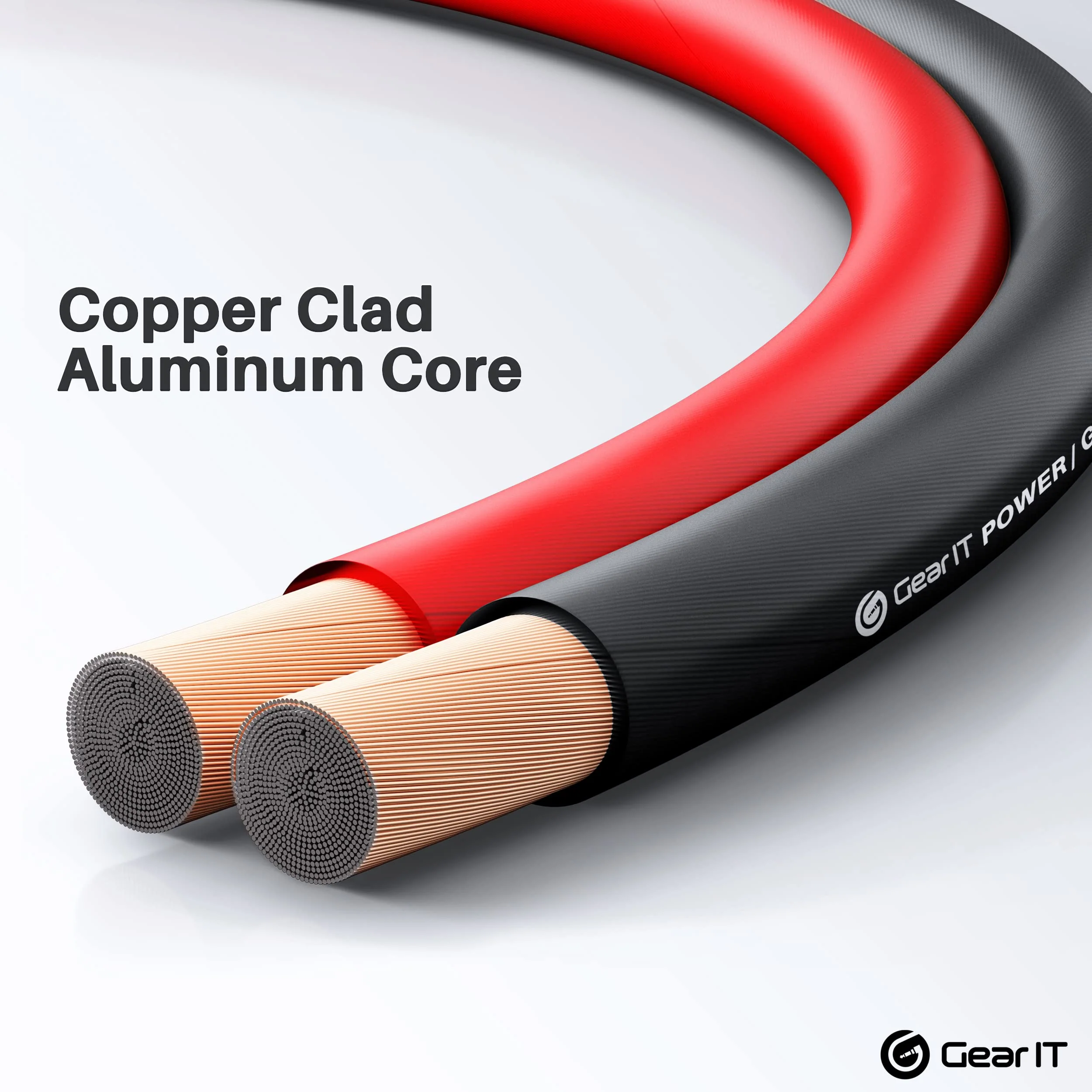 GearIT 16 Gauge Wire (50ft Each - Black/Red) Copper Clad Aluminum CCA - Primary Automotive Power/Ground for Battery Cable, Car Audio, Trailer Harness, Electrical - 100 Feet Total 16ga AWG Wire 16 Gauge (50ft Each - Black/Red) - Image 4