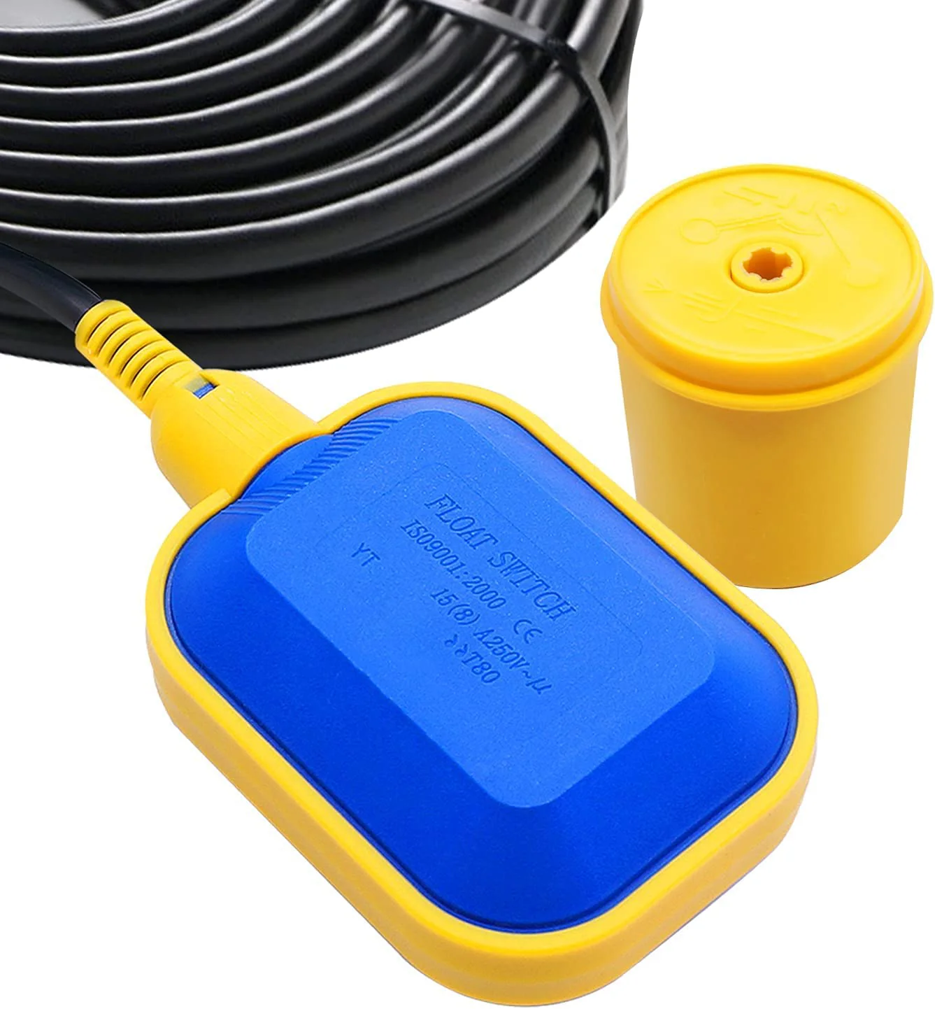 Gebildet 4M Cable Type Float Switch Cable Liquid Water Level Regulator Sensor Septic Tank Dirty Water Pump Water Tank