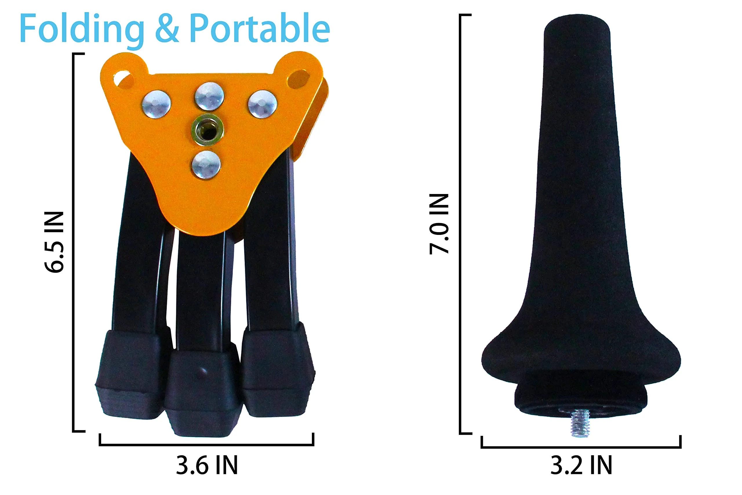 GEEK Portable Soprano Saxophone Stand Foldable Soprano Sax Stand Solid Steel Stable Tripod Stand for Soprano Saxophone YAMAHA YDS-150 - Image 5