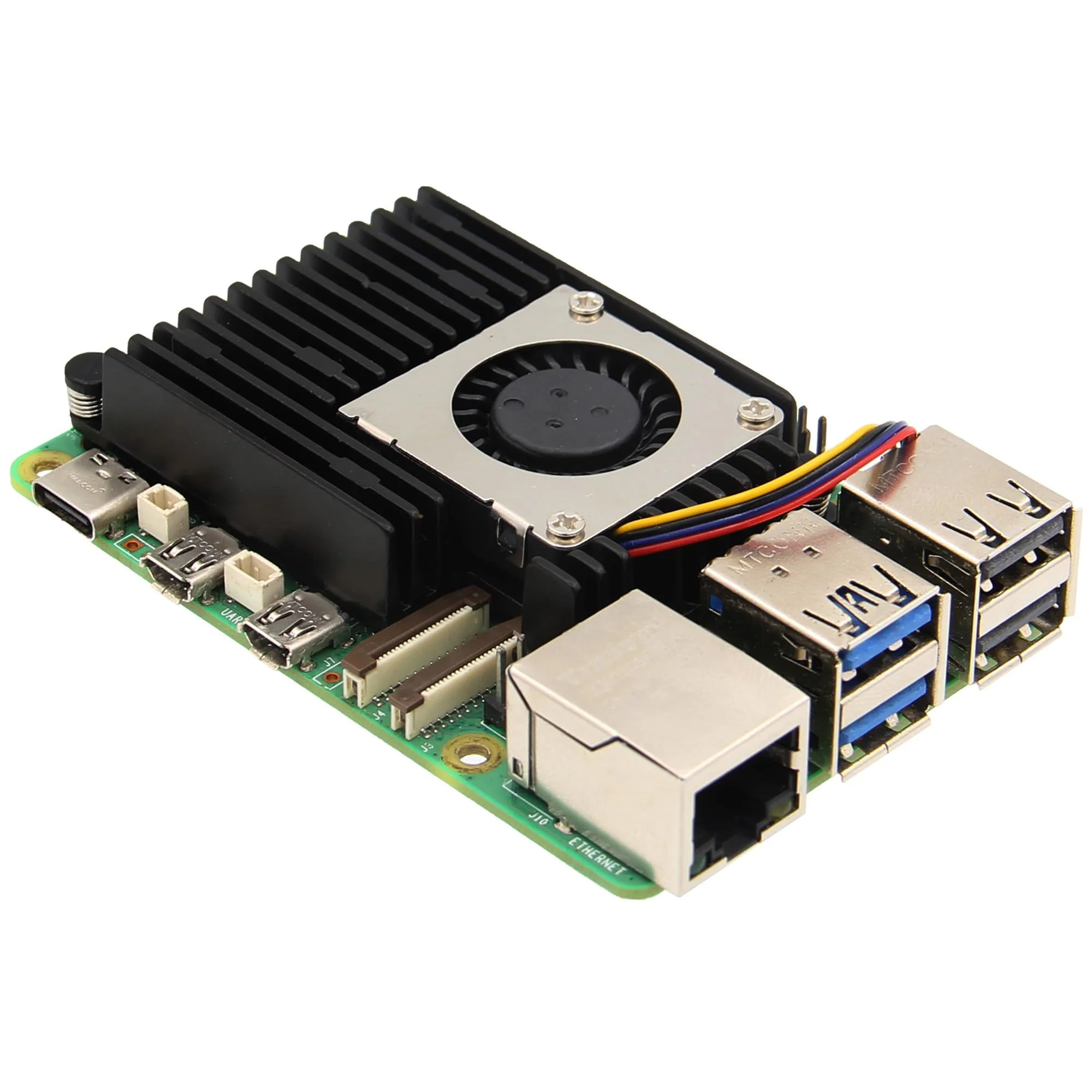 Geekworm H505 Active Cooler Fan for Raspberry Pi 5, Aluminium Heatsink with Blower PWM Fan